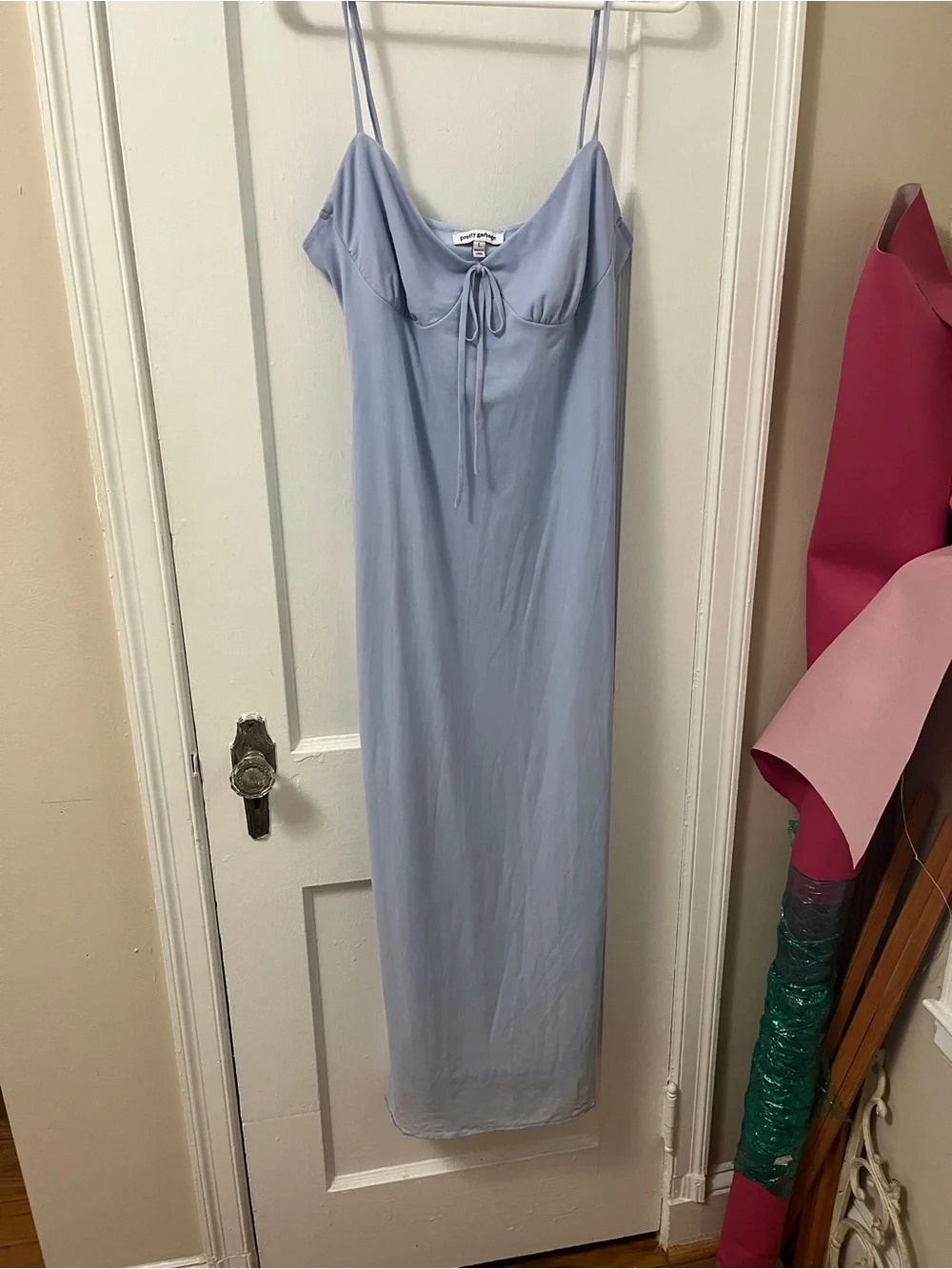 Light Blue Maxi Slip Dress
